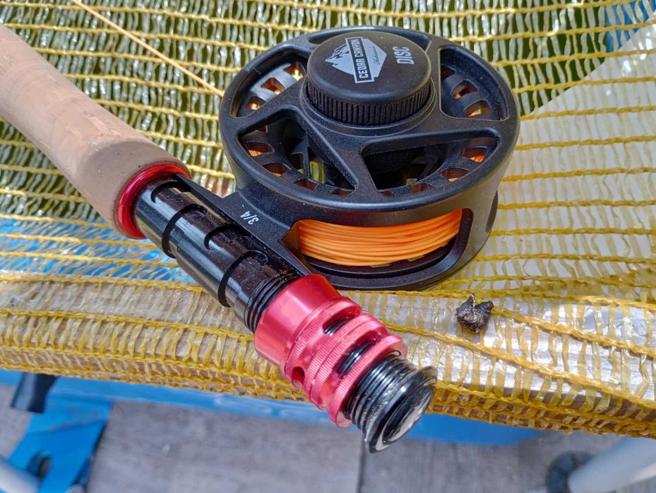 Kit complet, original pescuit la clean si pastrav cu musca clasa 3/4