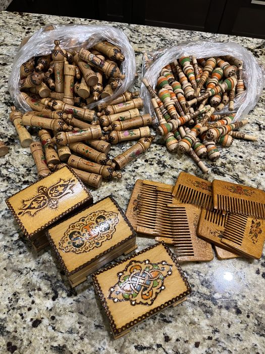 Дървени Цигарета Кутия  Хаванче Чутура