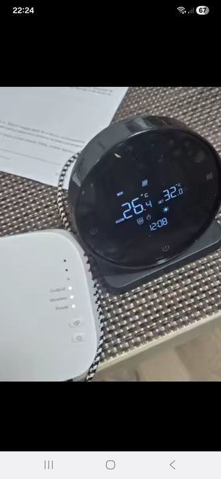 Nou Sigilat Negru Termostat Centrala Wirreles WiFi Smart