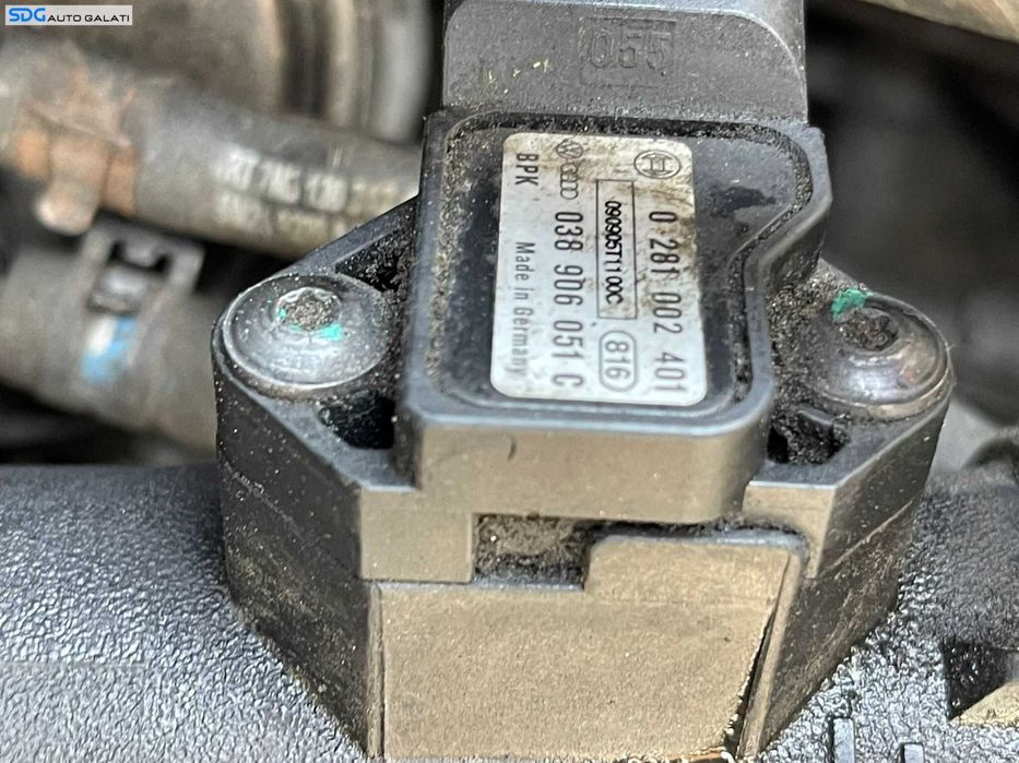 Tub Tubulatura Conducta Presiune Aer cu Senzor Volkswagen Sharan 2.0 TDI BRT BVH 2001 - 2010 Cod 7M3145957C XM21-6F074-AD 0389060051C 0281002401 [C0511]
