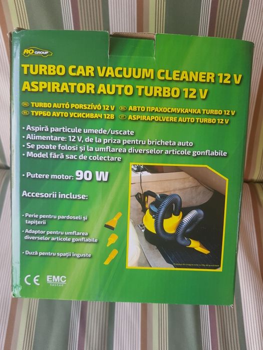 Aspirator auto Turbo car vacuum cleaner 12 v