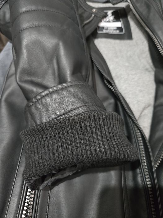 Детско топло кожено яке