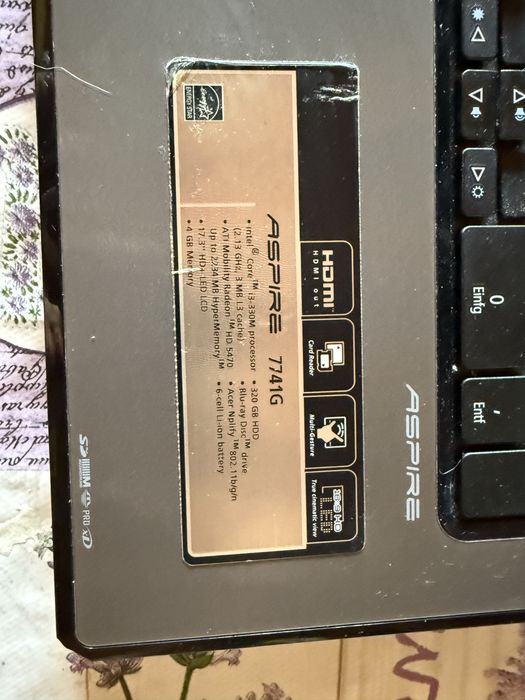 Acer Aspire i3 7741G