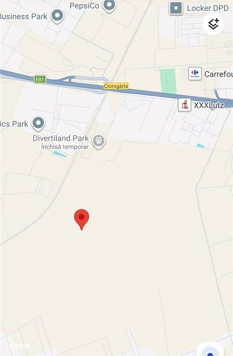 Teren Domnesti,iesire rapida A1 si Centura Bucuresti,zona Divertland s
