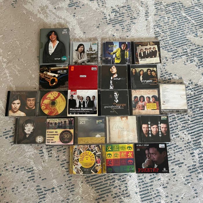 Коллекция CD/DVD Батырхана Шукенова,A’Studio и редких релизов