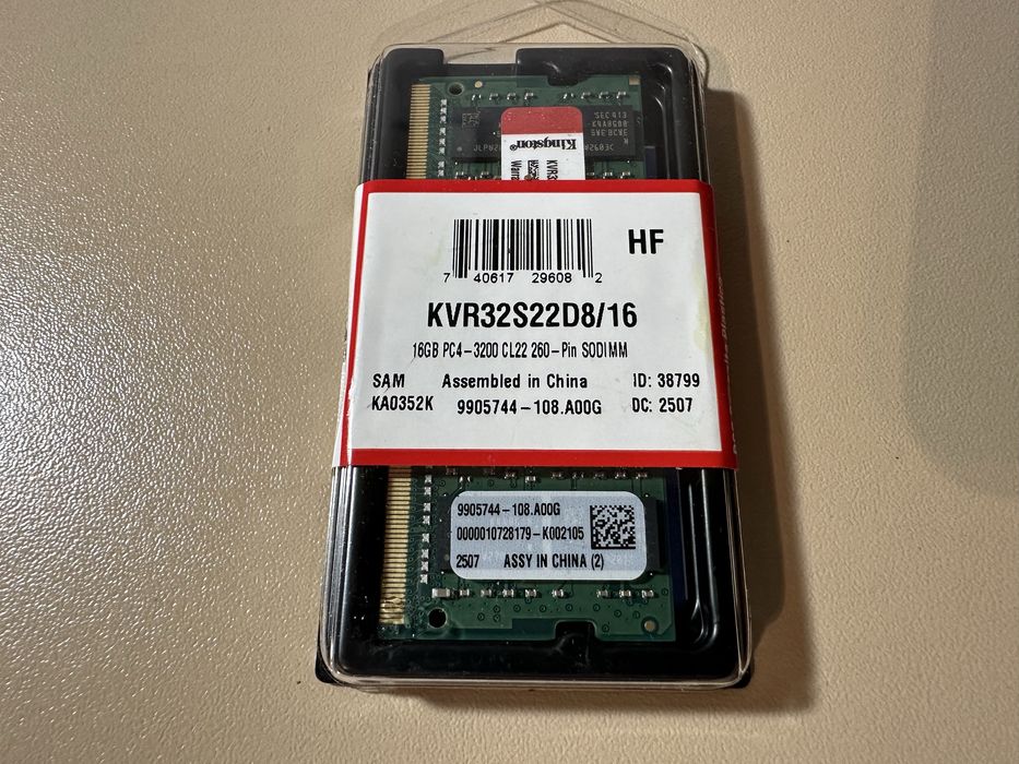 Memorie SO-DIMM Kingston KVR32S22D8 16GB DDR4-3200Mhz CL22