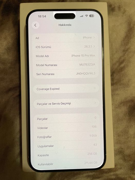 Apple iPhone 15 Pro Max – 256GB – Перфектно състояние
