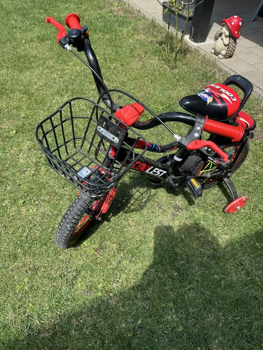 Bicicletă copii Coolest 12 inch – cu roți ajutătoare
