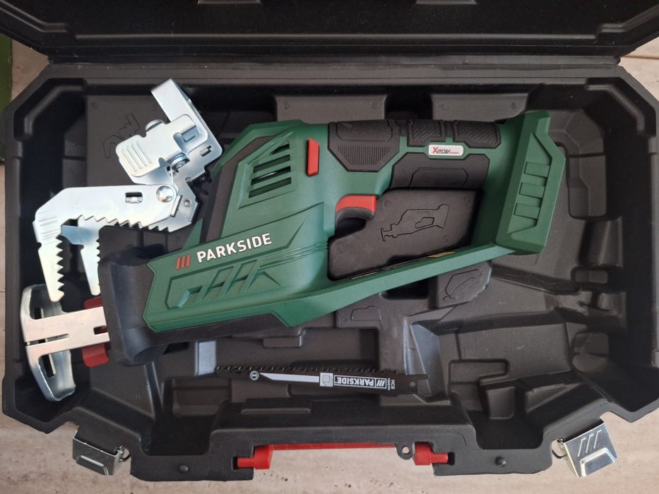 Parkside  храсторез 20В трион ножица  зарядно и батерия
