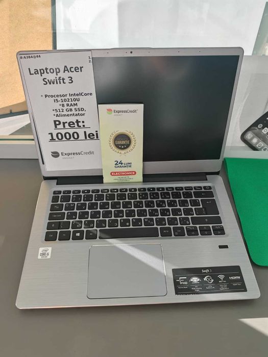 Laptop Acer Swift 3(AG44 B:6384)-garantie 2 ani!