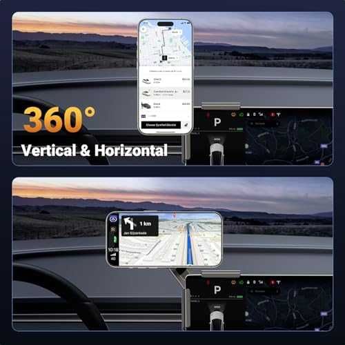 Нов MagSafe Ротационен Държач за Tesla Model 3/Y - Мощен Магнит Стойка кола UGREEN