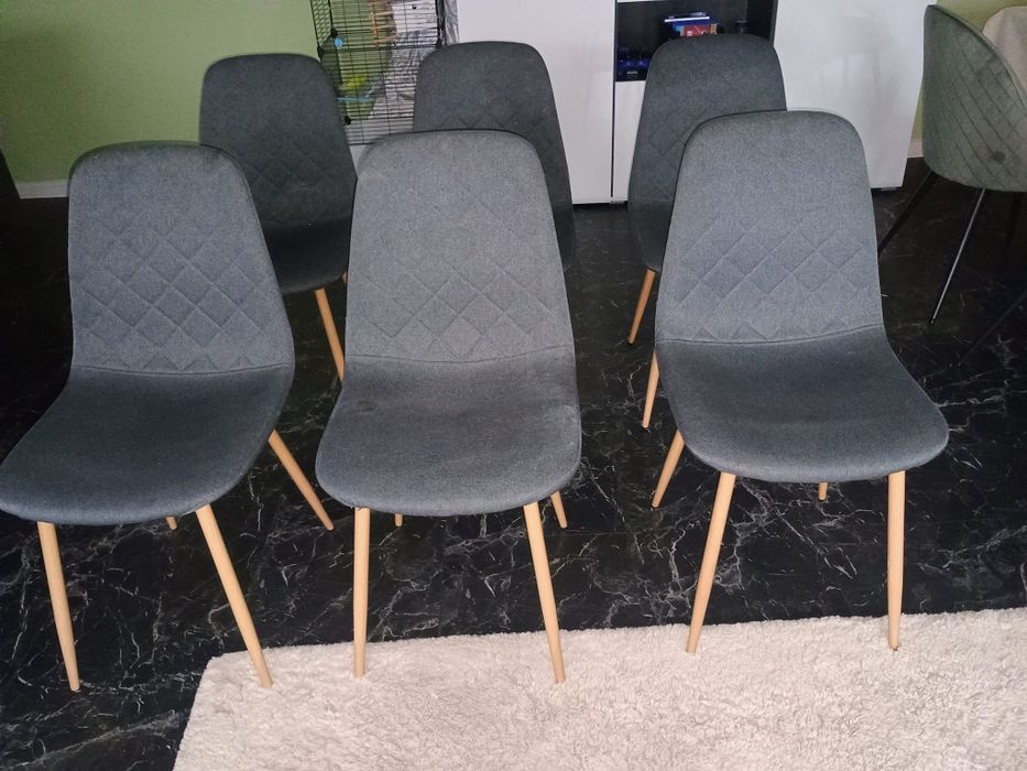 Vand masa lemn masiv extensibila cu 6 scaune