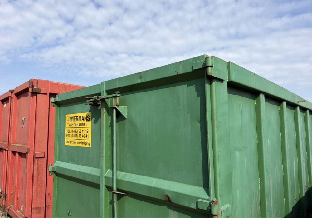Container abroll kipper