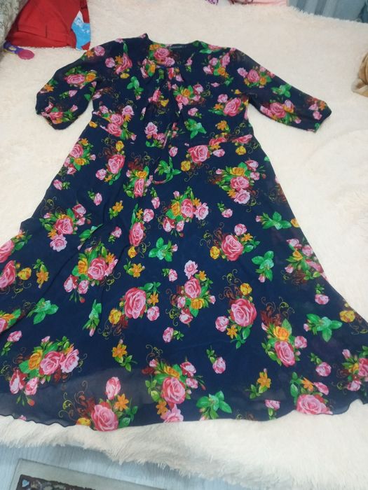 Шифоновое платье 54 размера