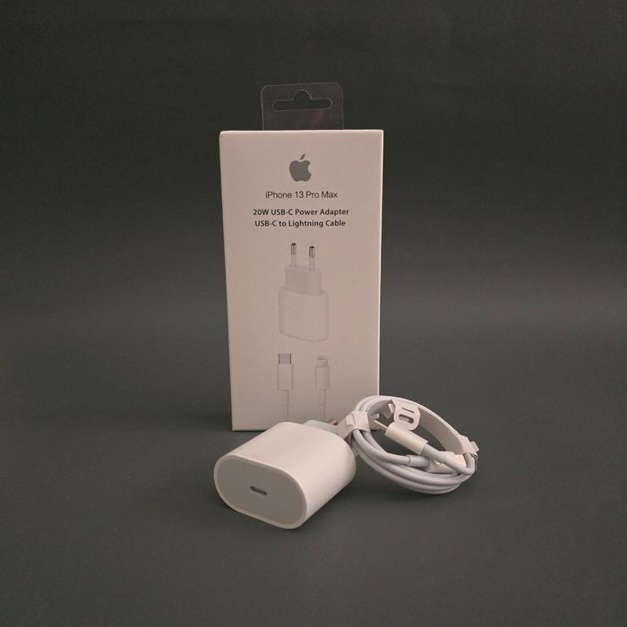 Зарядно за айфон Apple оригинално 20W – Бързо зареждане, нов комплект iPhone Fast charge