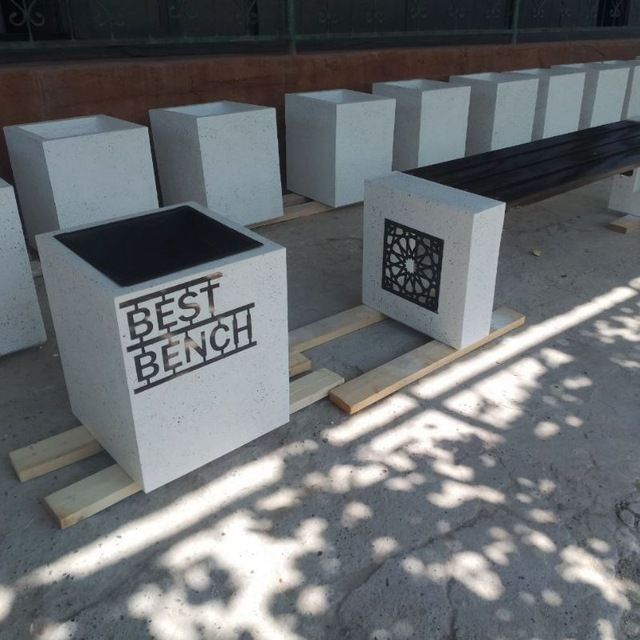 Mramor toshdan skameyka urna barbikyu