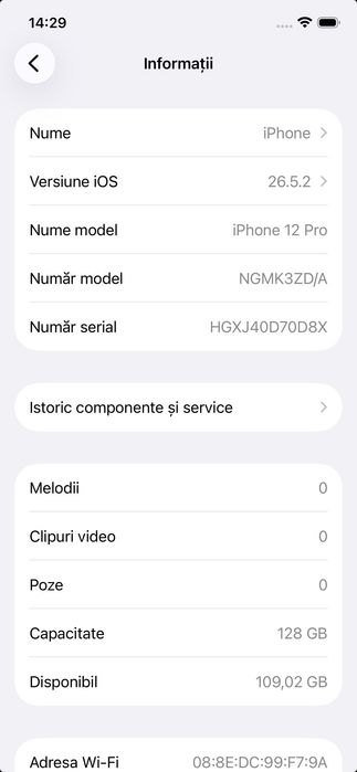 Apple iPhone 12 Pro 128 GB – cu cutie, stare bună