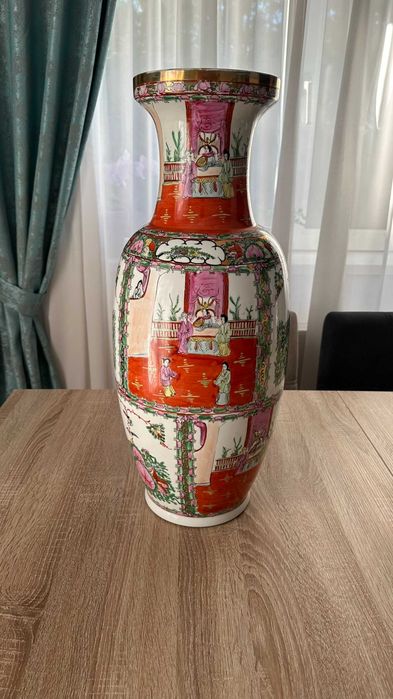 Vaza Portelan de podea inspiratie asiatica Familia Rose