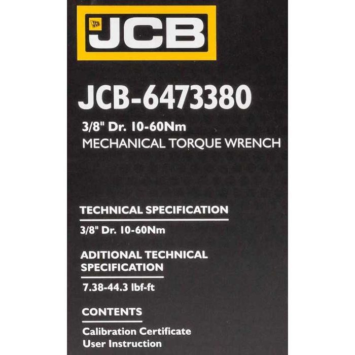 Динамометричен ключ 3/8″ 10-60 Nm JCB