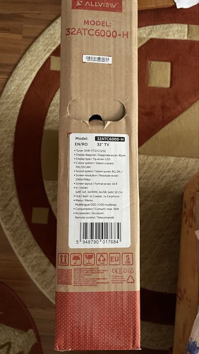 Vând televizor nou Allview LED 32ATC6000 81cn