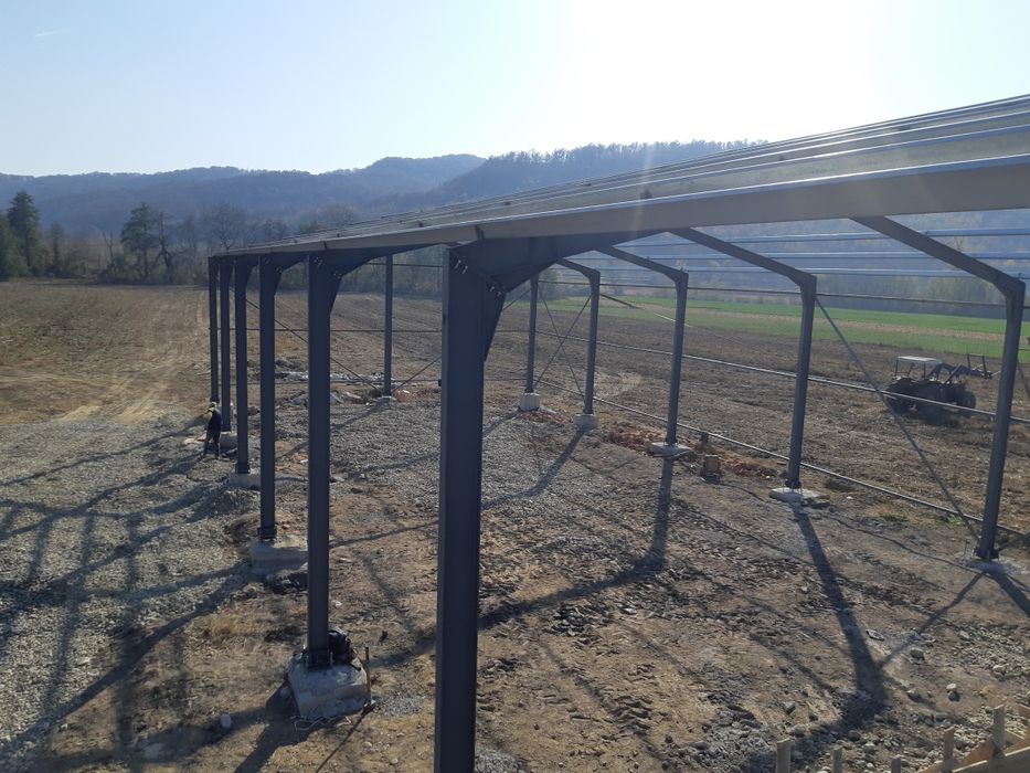 Vand Hala metalica din europrofile Lu 20 m Lăț 10 m Înălțime streaș