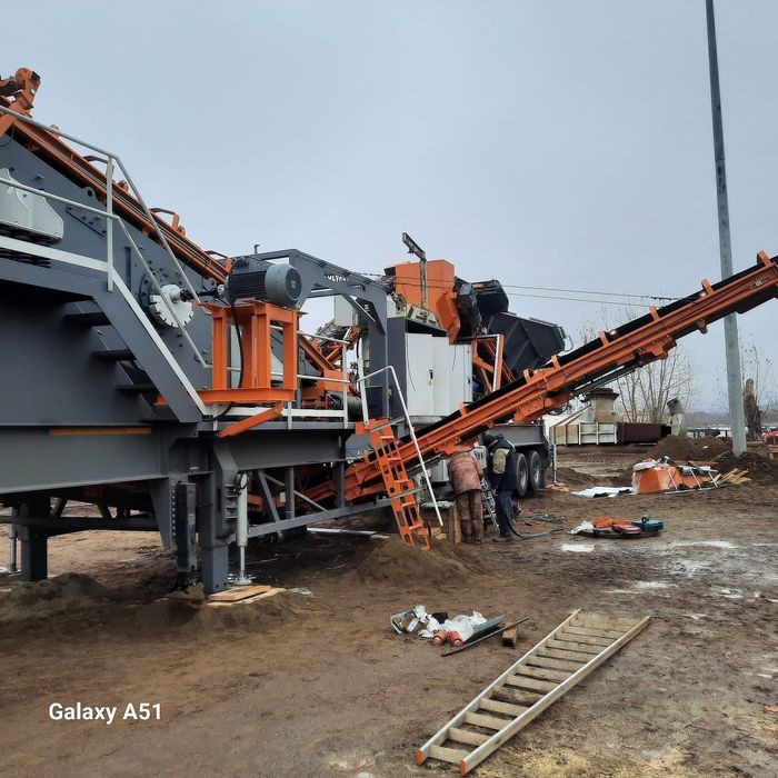 Мобилная щековая дробилка