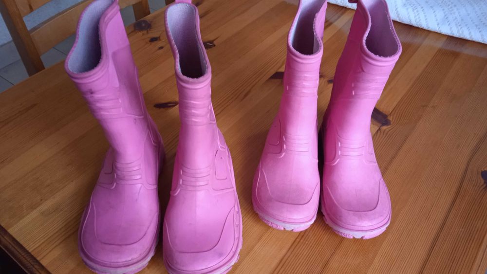 Гумени розови ботуши 30/31 номер и 32/33 номер