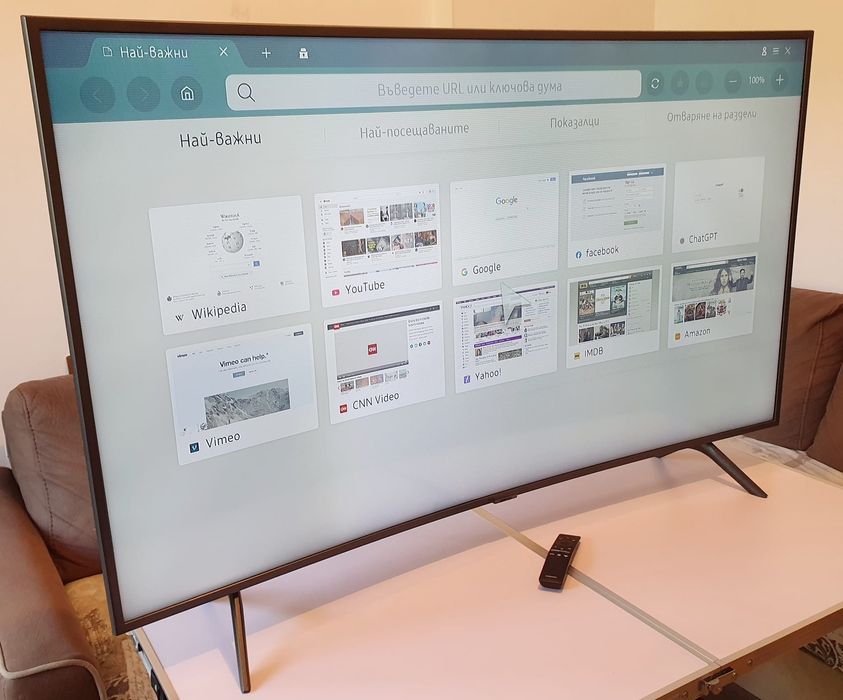 Телевизор Samsung - Извит - 55 ИНЧА - Smart - 4K - Ultra HD !