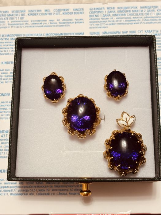 Продам набор амметист из серебра