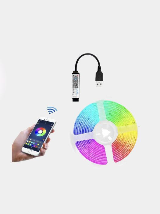 Светодиодная лента для компьютера и для помещений 5метров