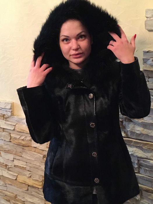 ШУБА черная авто-леди