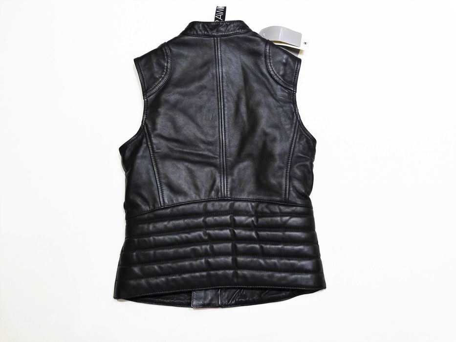 Намален Нов G-star 5620 Custom Zip Leather Дамски Елек Естествена Кожa