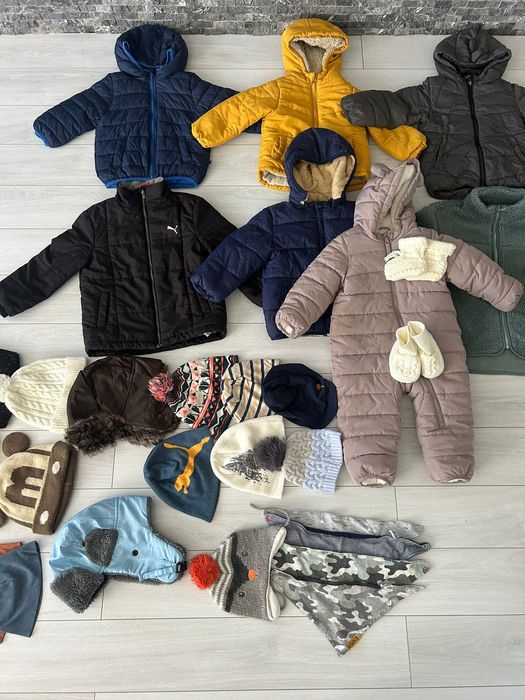 Детски зимни якета и шапки