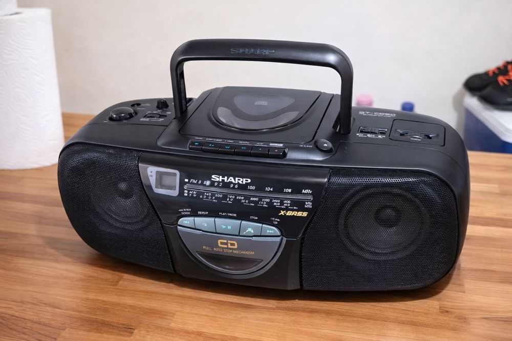Radiocasetofon Sharp QT-KD50H CD Caseta Radio vintage functional