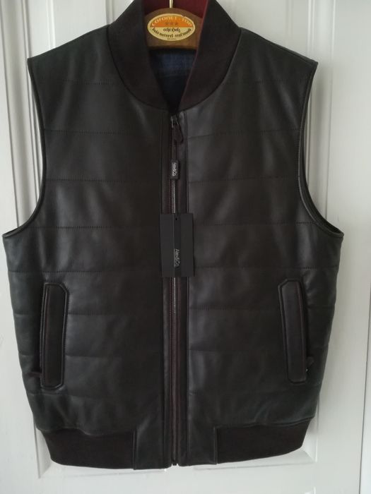 Vestă nouă piele bărbați Alexco M