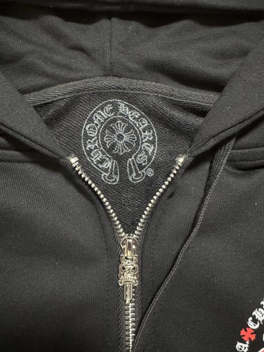 Chrome Hearts "Made In Hollywood" Plus Cross Zip Up Hoodie