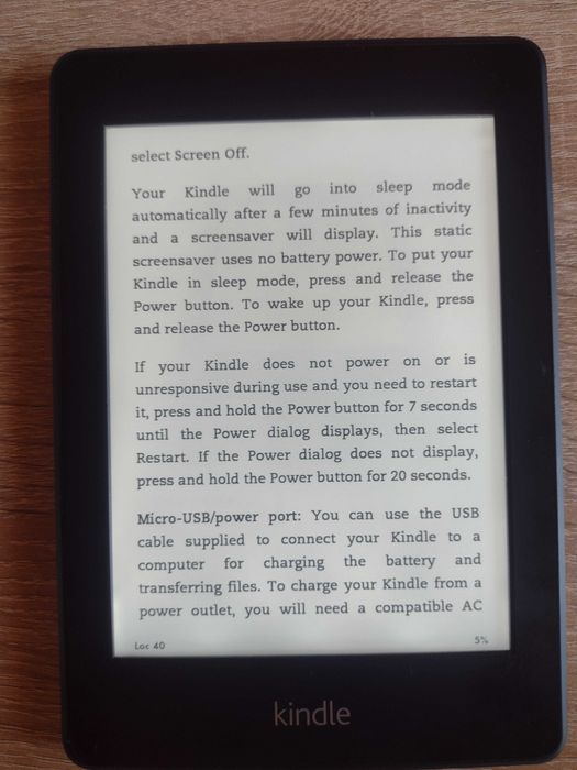 Amazon Kindle Paperwhite 5th generation