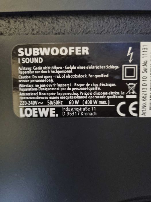 Subwoofer activ Loewe I Sound
