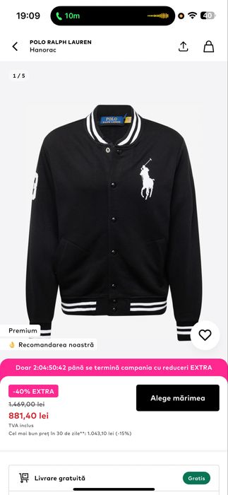 Geaca bomber ralph lauren