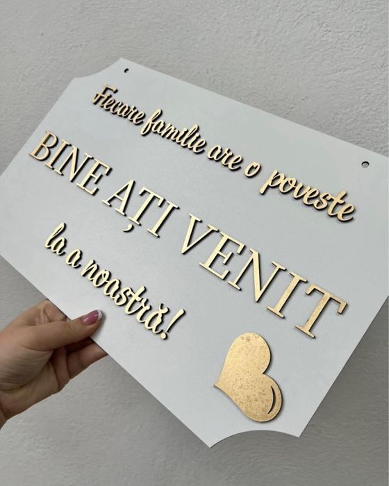 Placuta lemn nunta