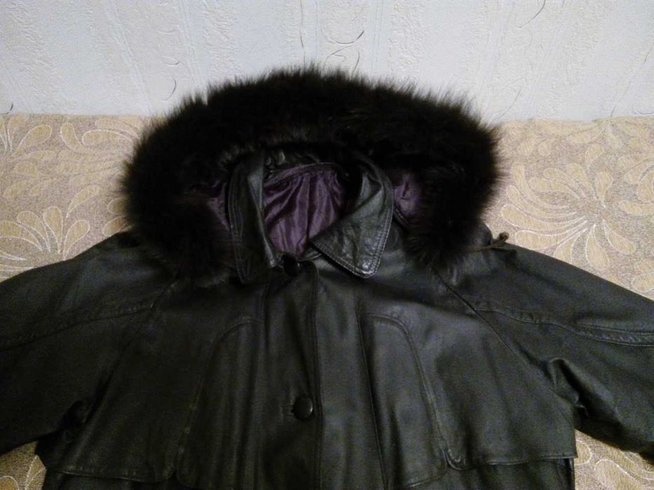 Кожаный плащ идеальный