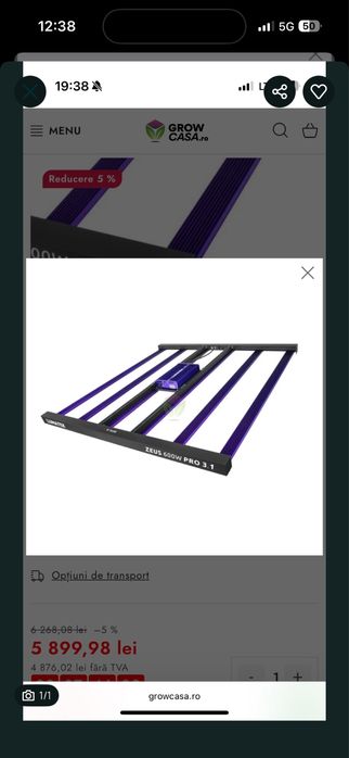 Vând Lumatek Zeus 600W PRO