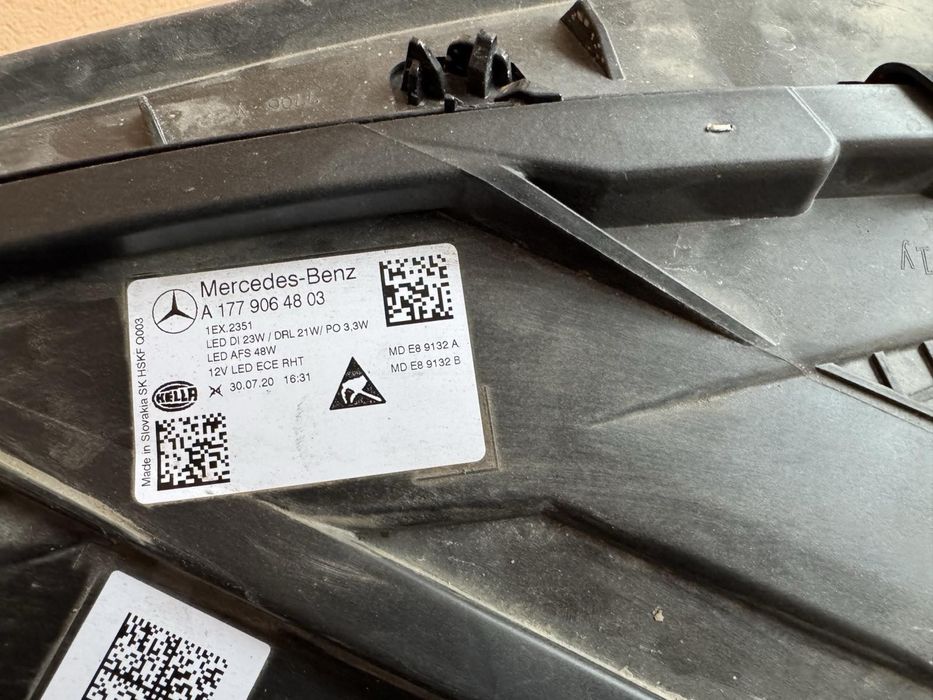 Фар за Мерцедес/Mercedes A-class, W177