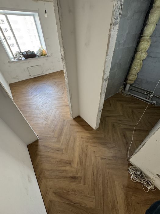 Монтаж ламината / ёлочки / экопол