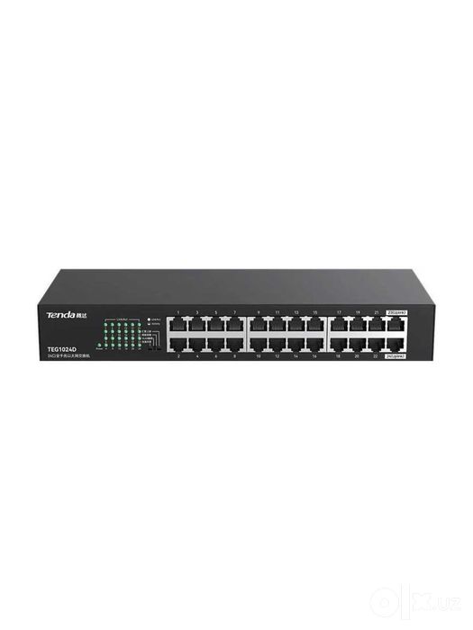 Коммутатор / Tenda / TEG1024D / 24 × RJ45 / 10/100/1000 Мбит/с