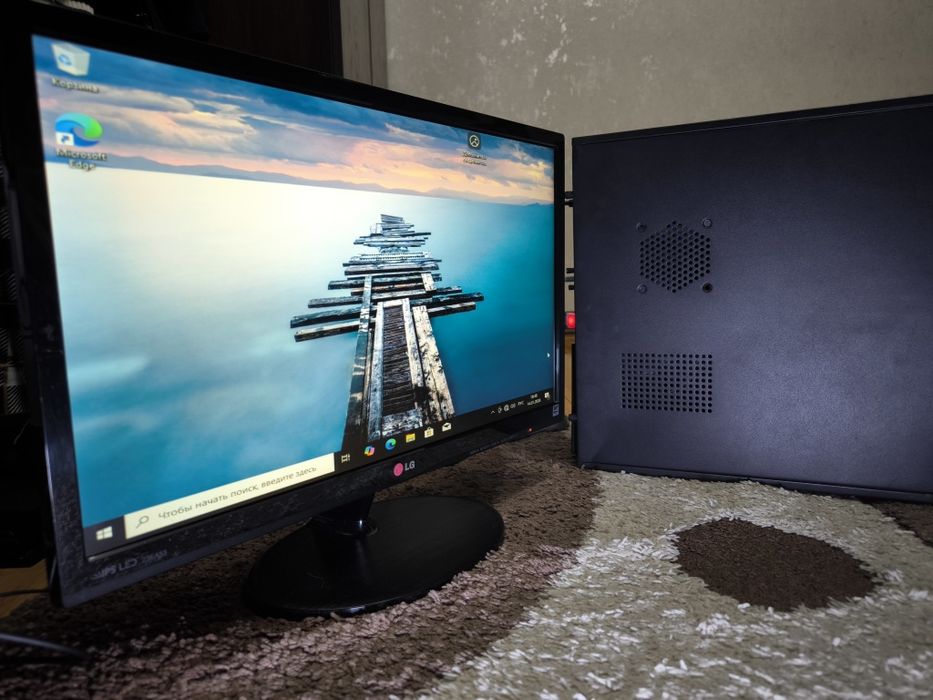 Компьютер + монитор 23" IPS (i3-2100, 8ГБ, SSD 128ГБ) — офис/учёба