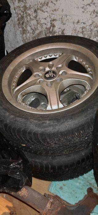 4x100 4x114.3  Лети джанти 15 с гуми Konig monsoon League  6.5J  195/55/R15