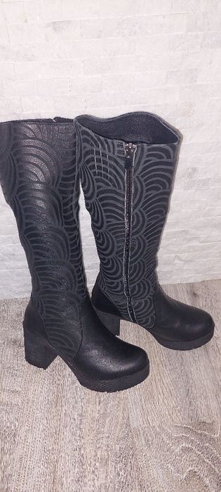 Ботуши естествена кожа 38 номер