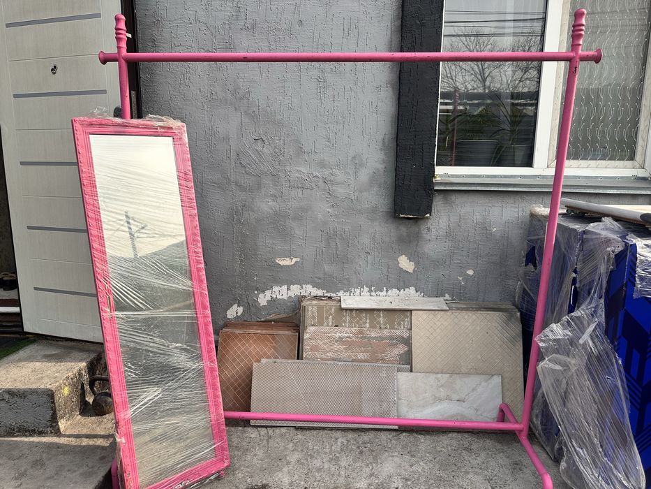Зеркало , рейлы розовый