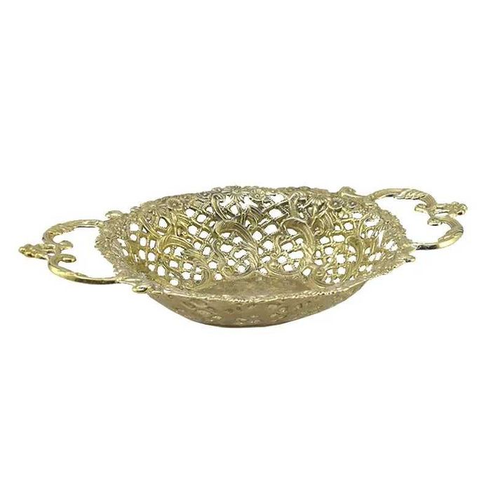 Блюдо сервировочное, Латунь золотой